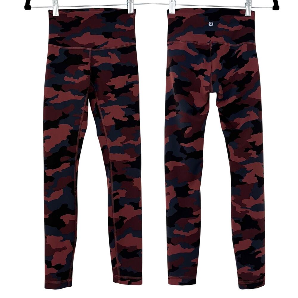 Lululemon Wunder Train High-Rise Tight 25" Heritage Camo Smoky Red Night Sea 2